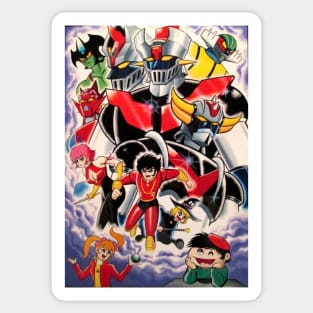 Go Nagai Mazinger Z Grendizer Devilman Sticker